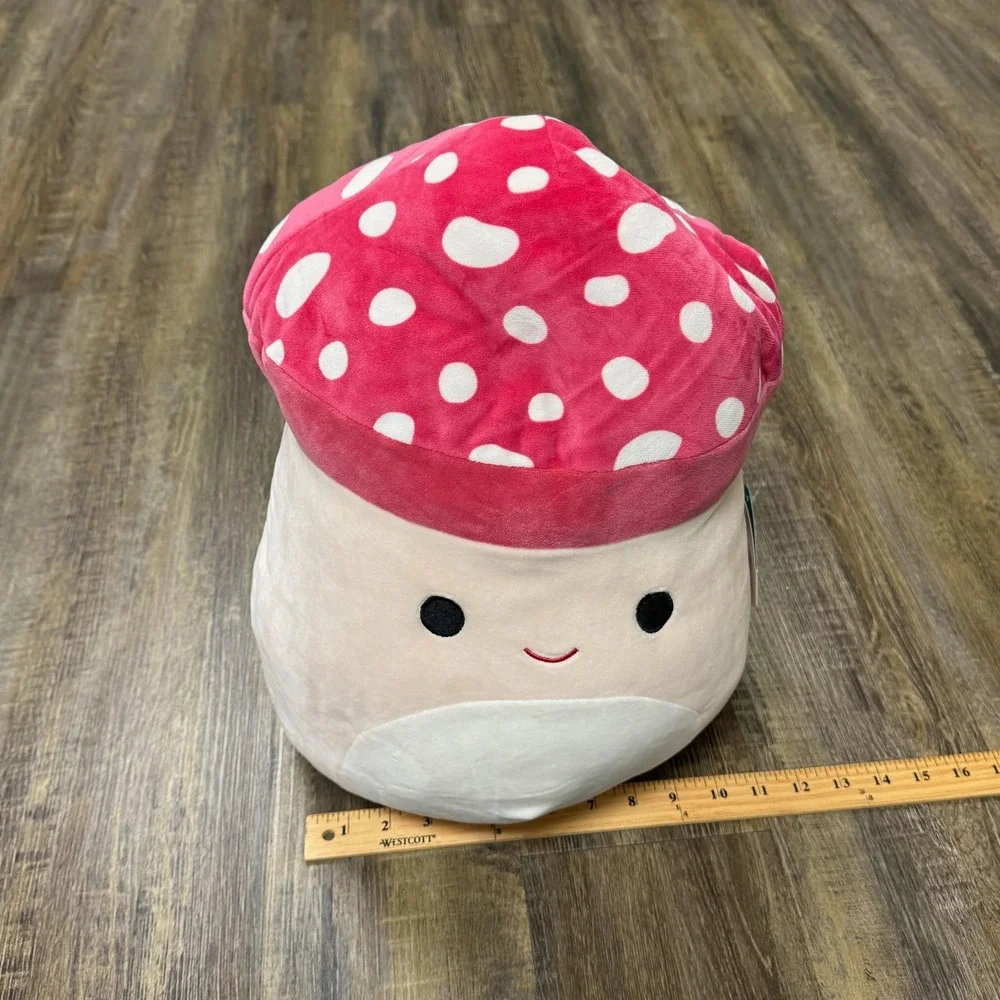Kellytoy Squishmallows Malcolm Mushroom Plush‎ Toy 16 inch NWT